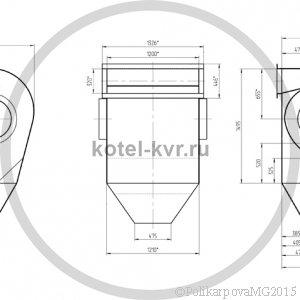 Чертеж золоуловителя ЗУ 2,15