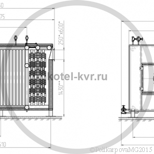 Чертеж котла КВа 1,0