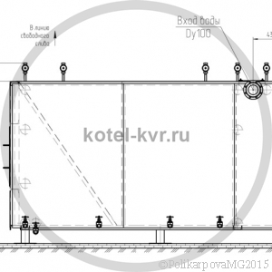 Чертеж котла КВа 1,1