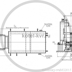 Котел КВм 0,8 Гкал с ТШПМ вид 2