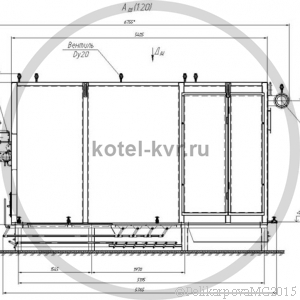 Котел КВм 4,0 Гкал с РПК