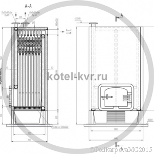 Котел КВр 0,15 Гкал с колосниковой решеткой