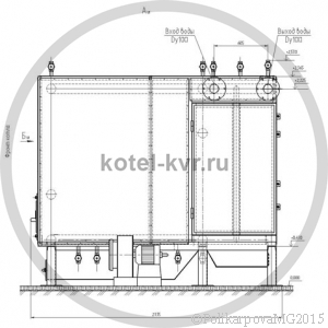 Котел КВр 1,0 Гкал с колосниковой решеткой