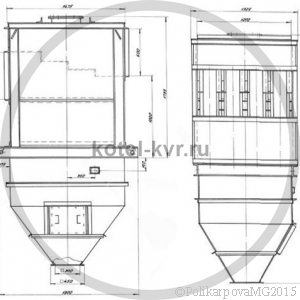 Чертеж циклона ЦБ 16