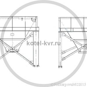 Чертеж бункера угля