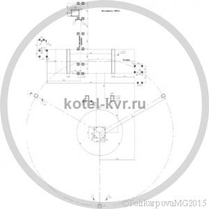 Чертеж модульной котельной 1 МВт план фундамента на 0 отметке