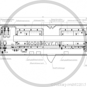 Чертеж модульной котельной 2 МВт вид сверху