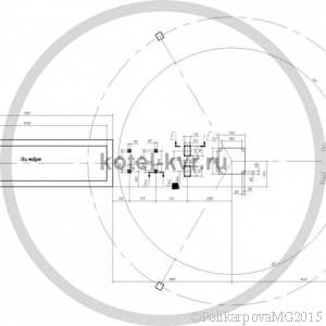 Чертеж модульной котельной 2 МВт план фундамента на 0 отметке