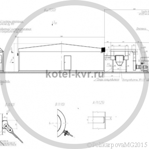 Чертеж модульной котельной 2 МВт общий вид