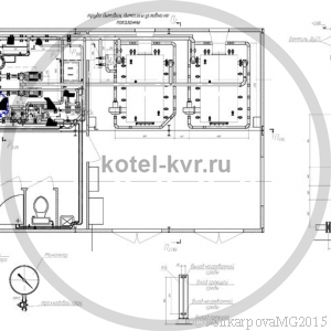 Чертеж модульной котельной 200 КВт вид сверху