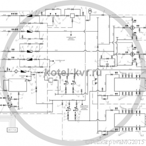 Чертеж модульной котельной 200 КВт тепловая схема