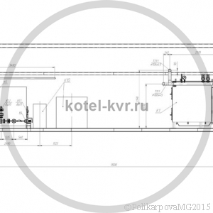 Чертеж модульной котельной 3 МВт вид сбоку