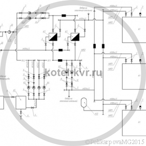 Чертеж модульной котельной 3,3 МВт тепловая схема